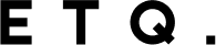 ETQ Amsterdam logo connecting the minimalist Dutch sneaker brand to The Lab, reflecting a shared appreciation for clean shoe design