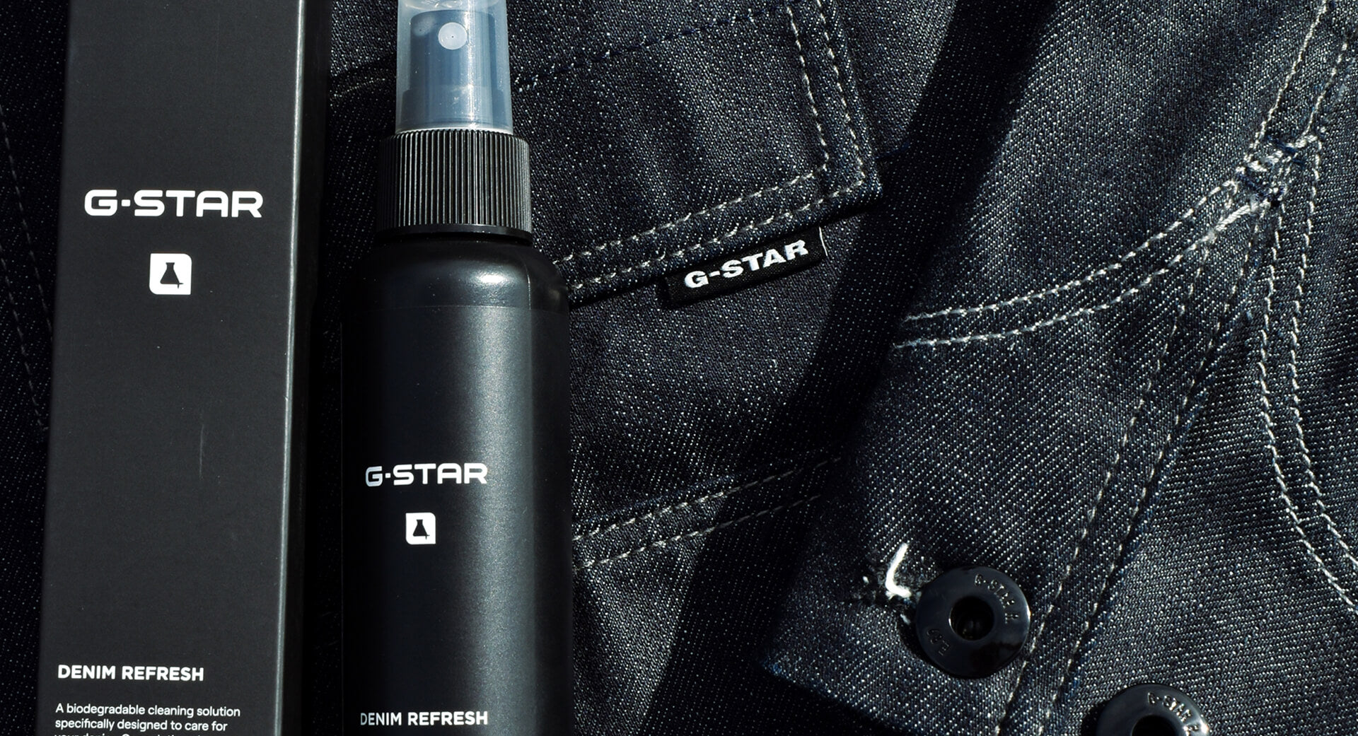 G-Star RAW meets Sneaker Lab, where raw denim craftsmanship connects with innovative biotechnology cleaning for premium results.